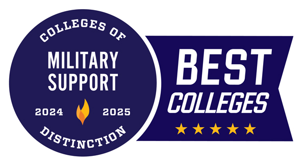 2024-25 Colleges of Distinction Military Support badge