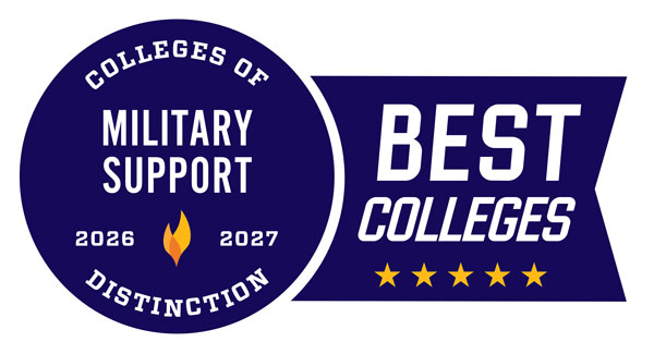 Colleges of Distinction Military Support badge