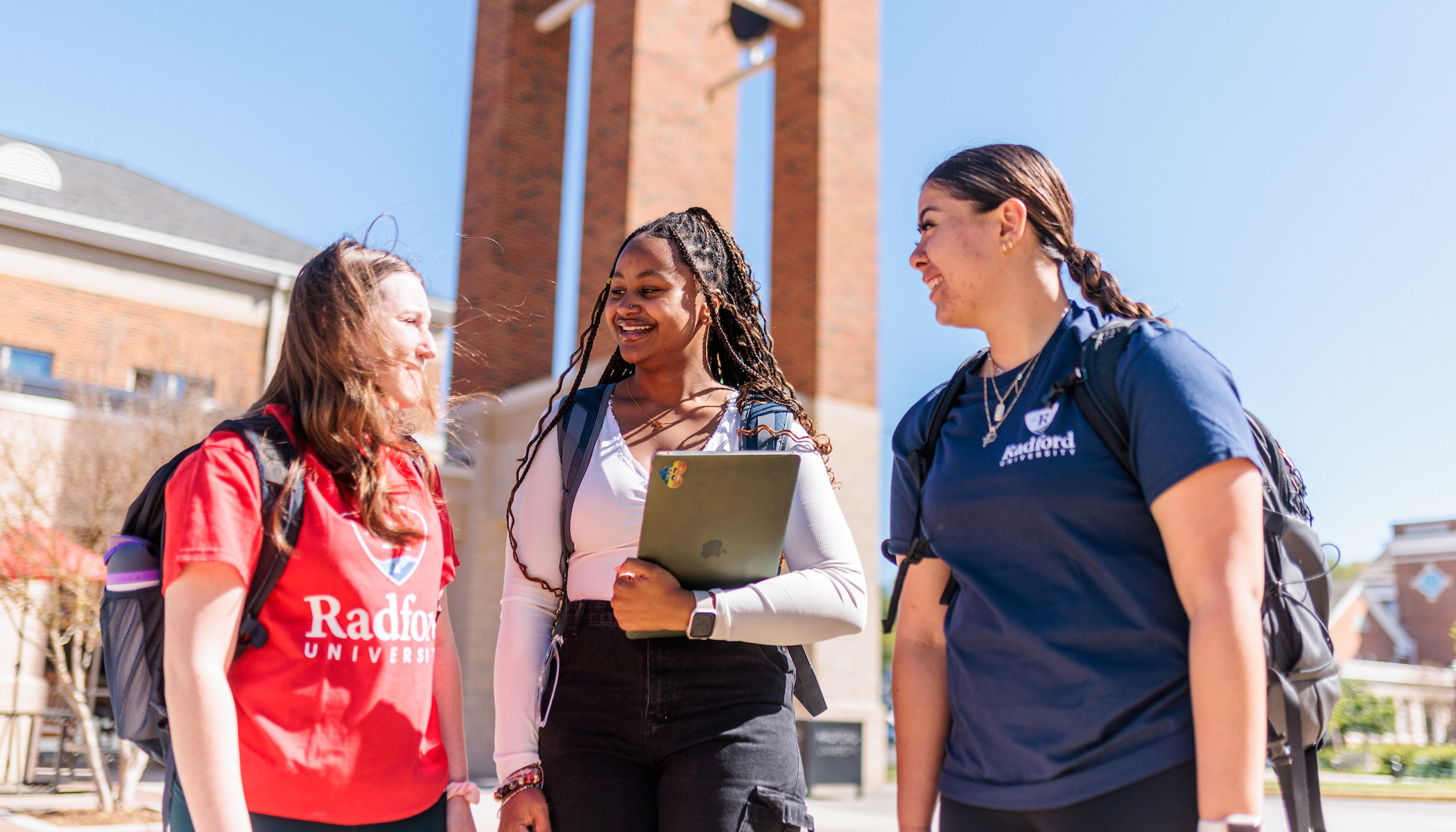 female students in Bonnie Plaza