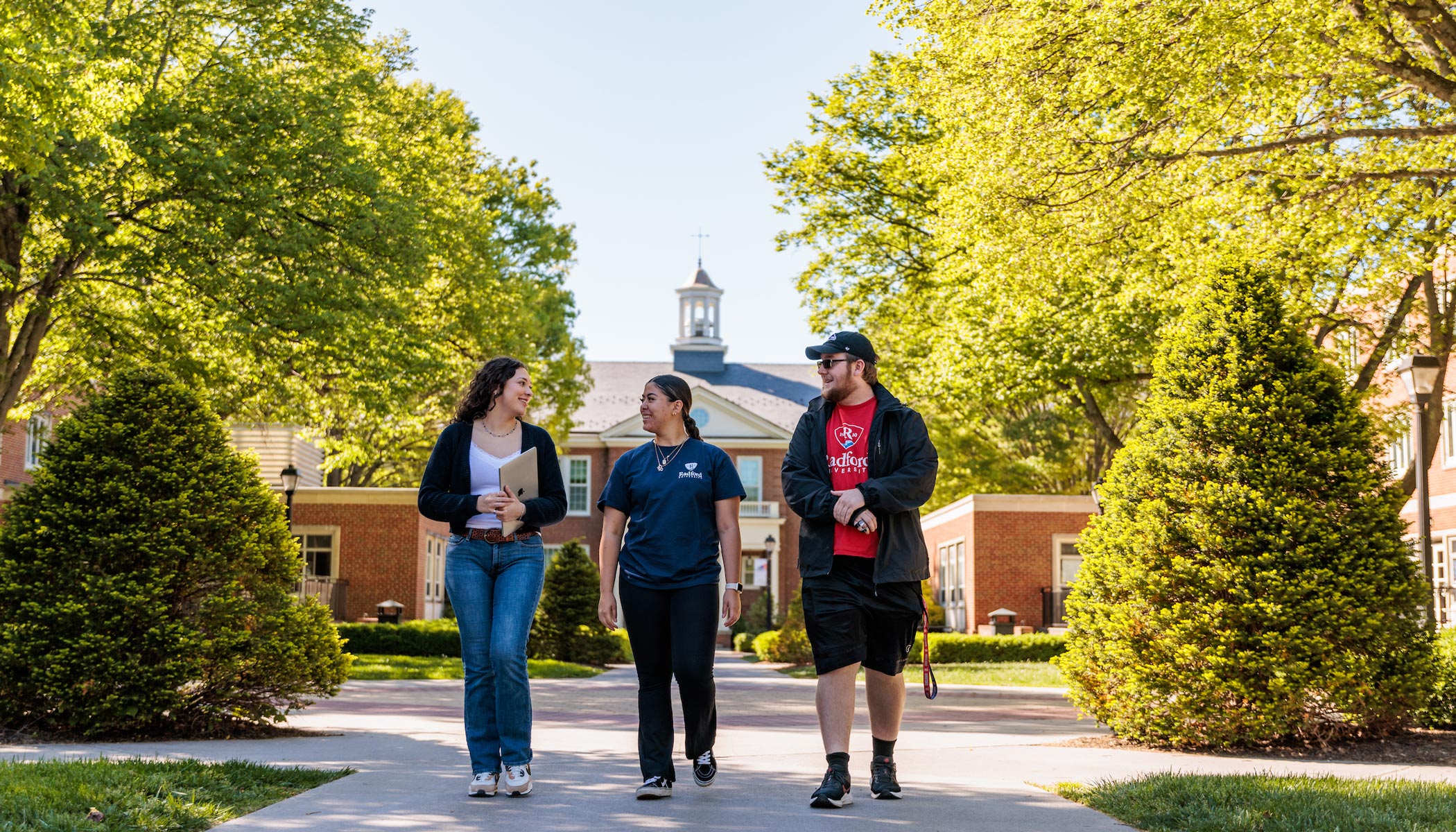 students walking in governor's quad