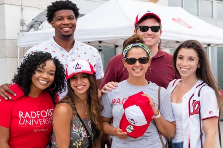 alumni at nationals ballgame