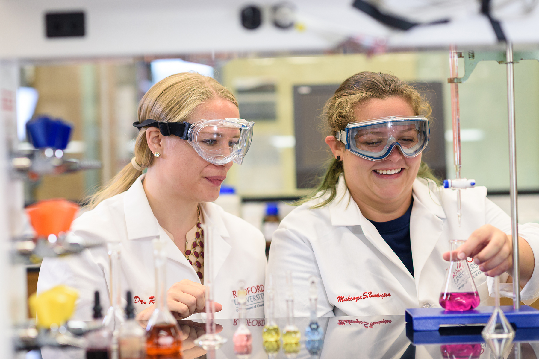 students in lab