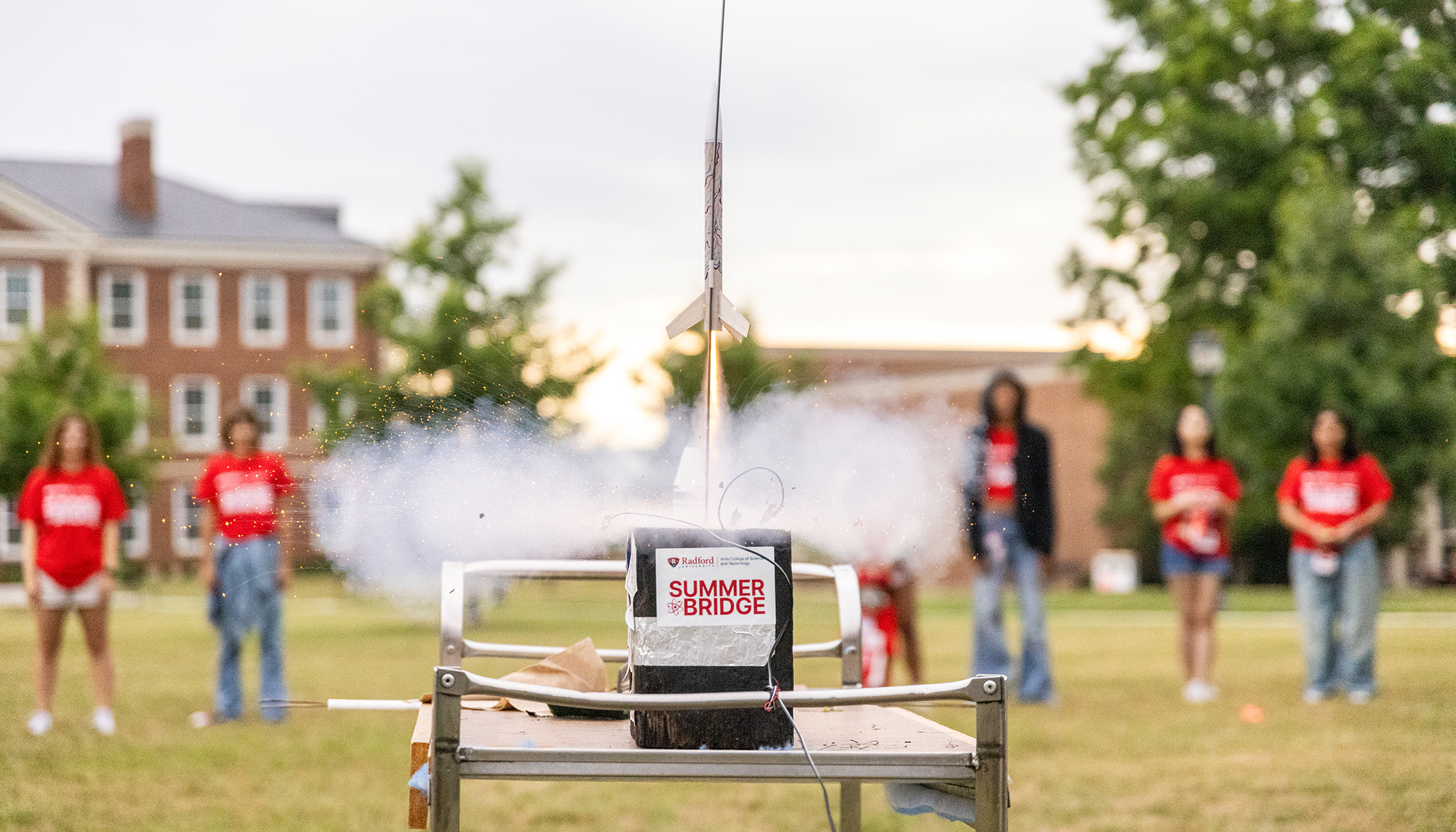 rocket launch at Summer Bridge