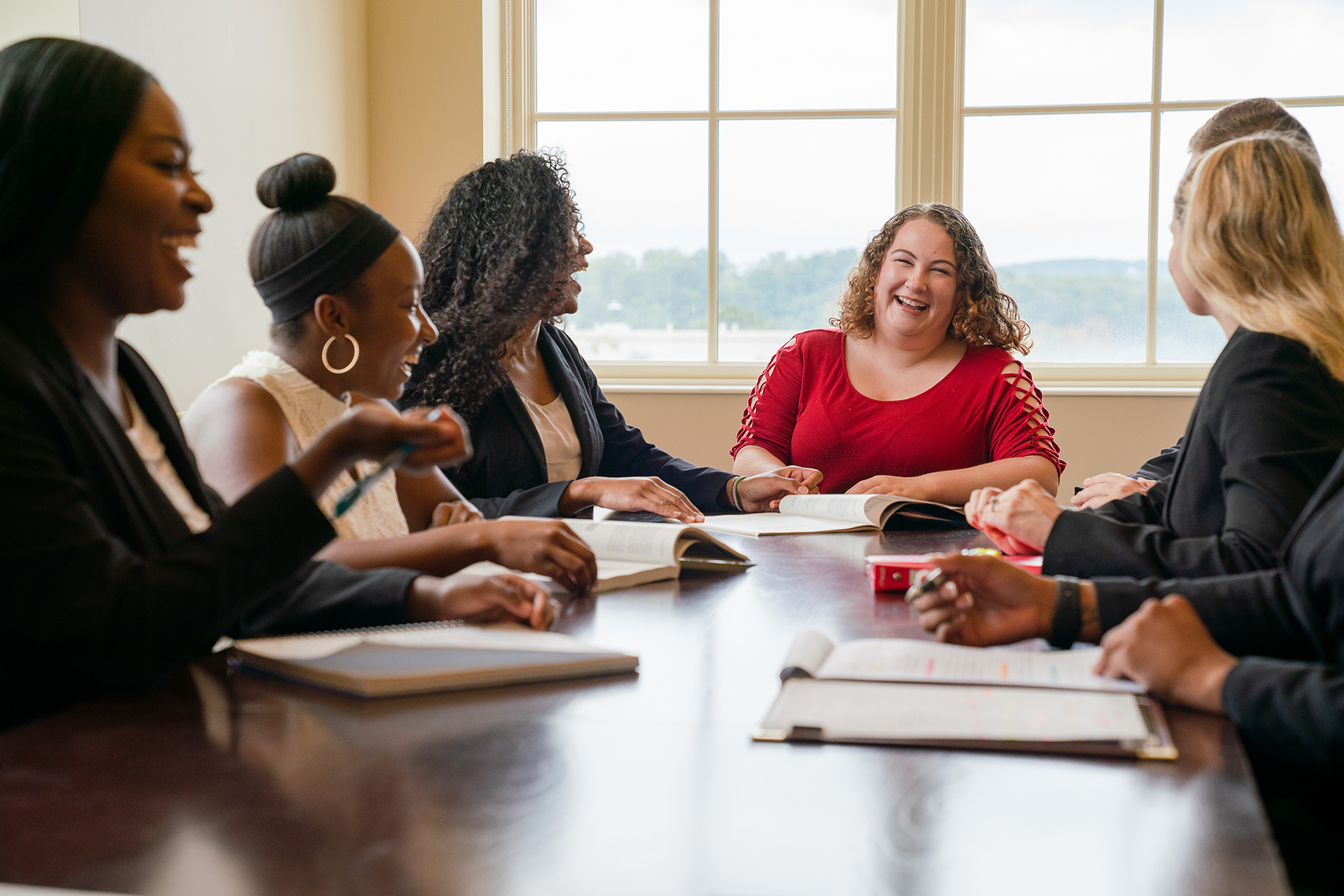 students in Kyle Hall