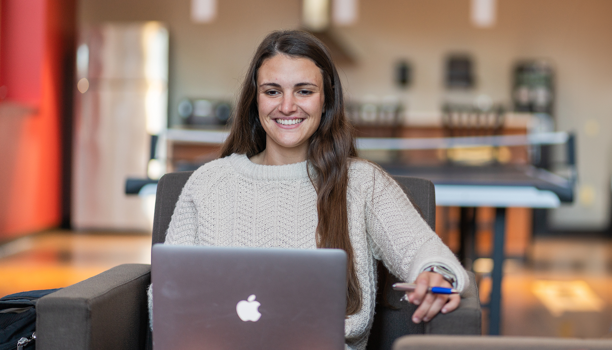 student on laptop