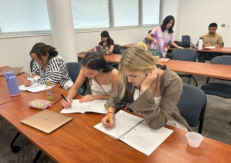 governors school students in class