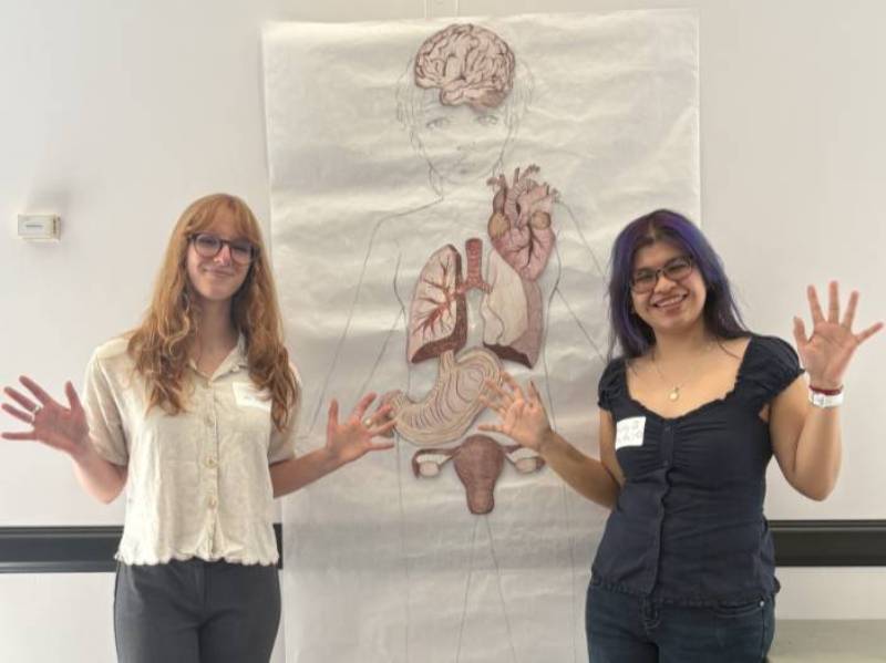 Current Radford University graduate students Kira Ayers and Haley Celso Rosas