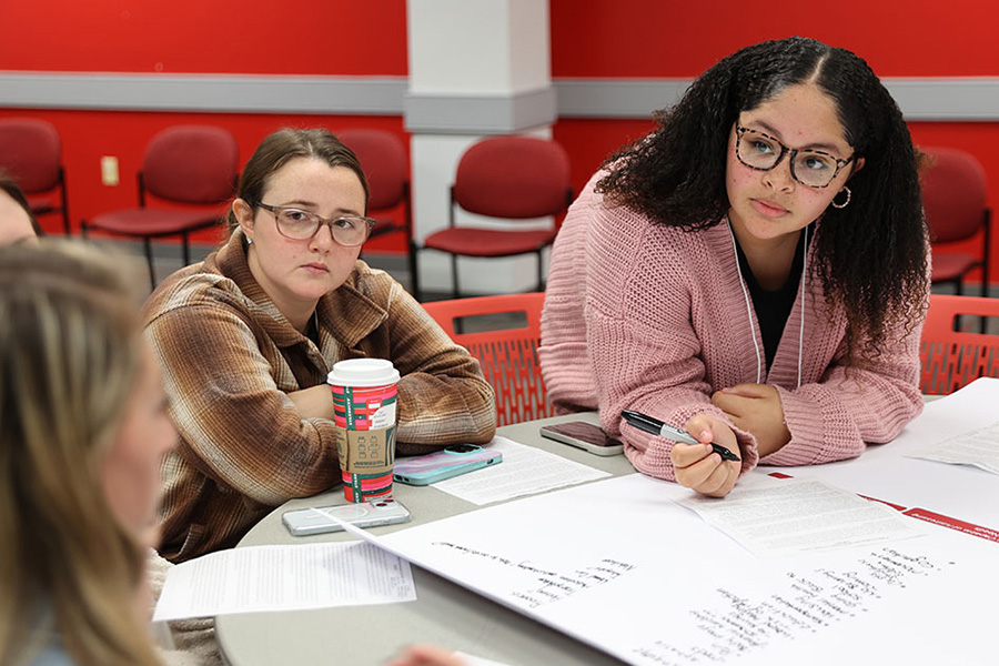 Students at the Wladron College IPE Case Study event