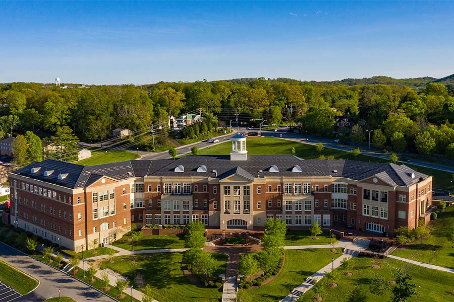 Exterior view of Radford University