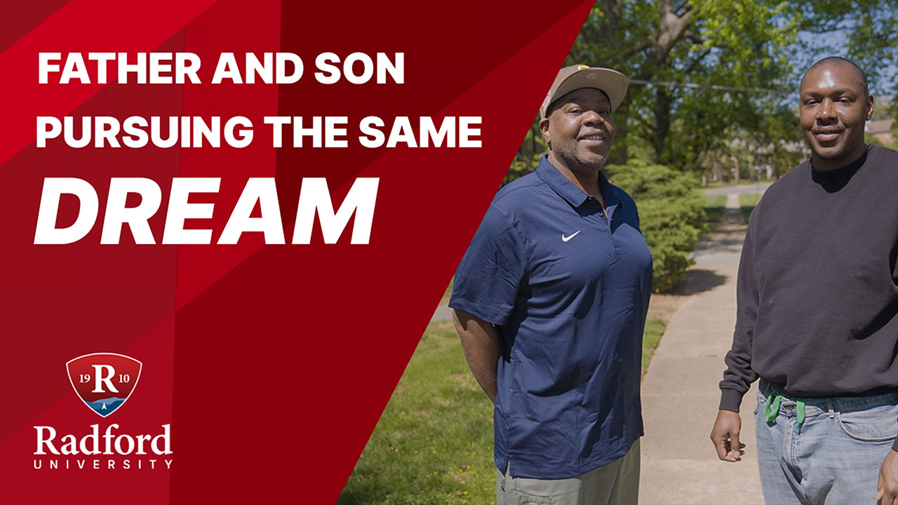Father and son pursuing the same dream