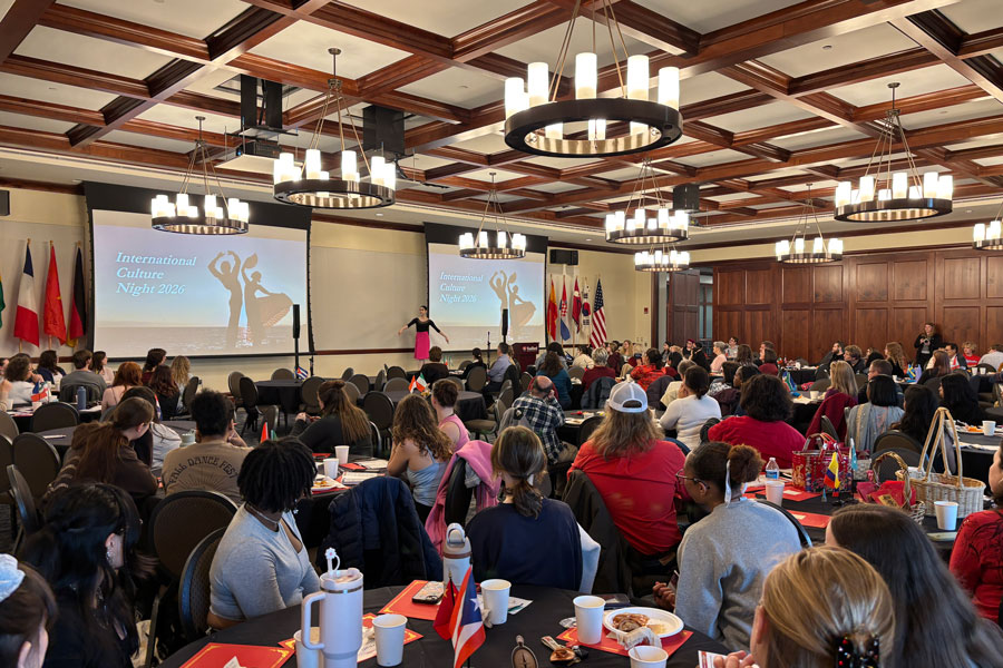 A healthy crowd attends Radford University's third International Culture Night on March 12, 2026