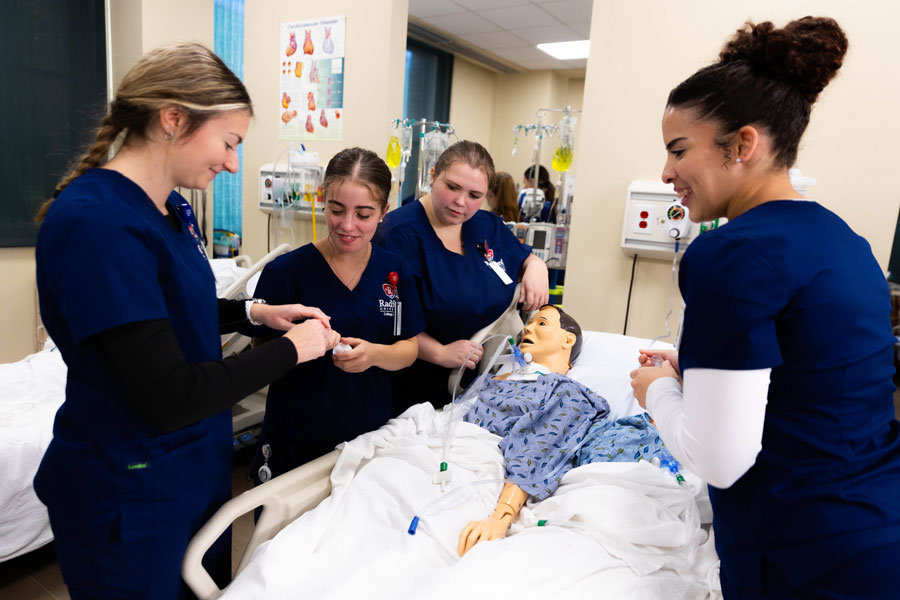 Radford nursing students
