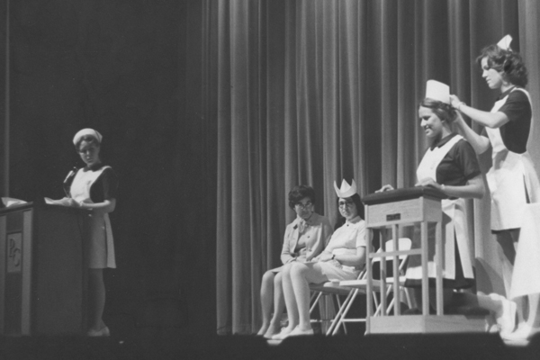 nursing students graduation late 70s