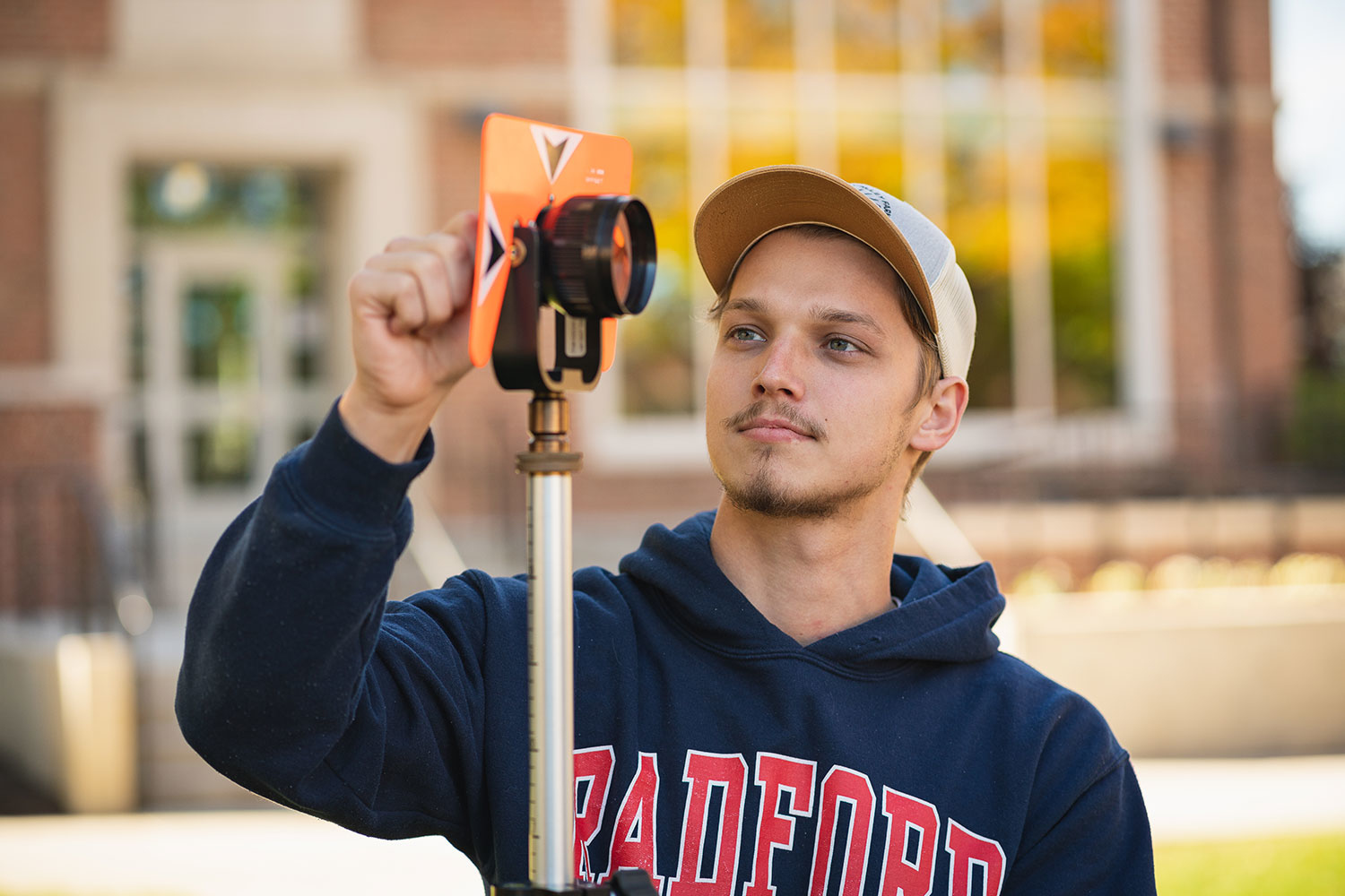 geospatial student in field