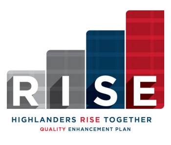 RISE Highlanders Rise Together Quality Enhancement Plan graphic