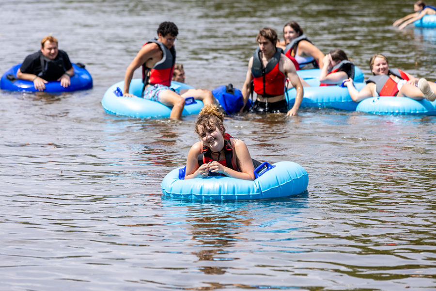 students at first year field day