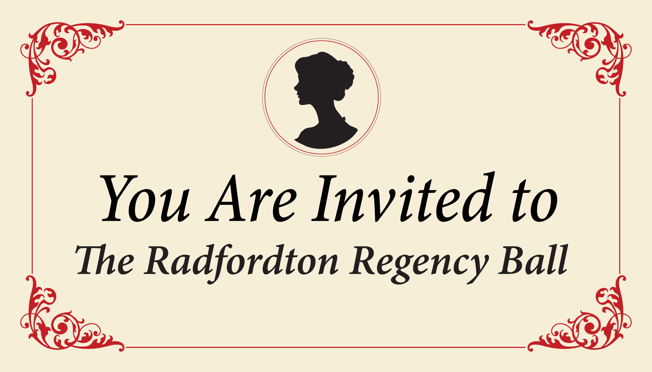 You are invited to the Radfordton Regency Ball