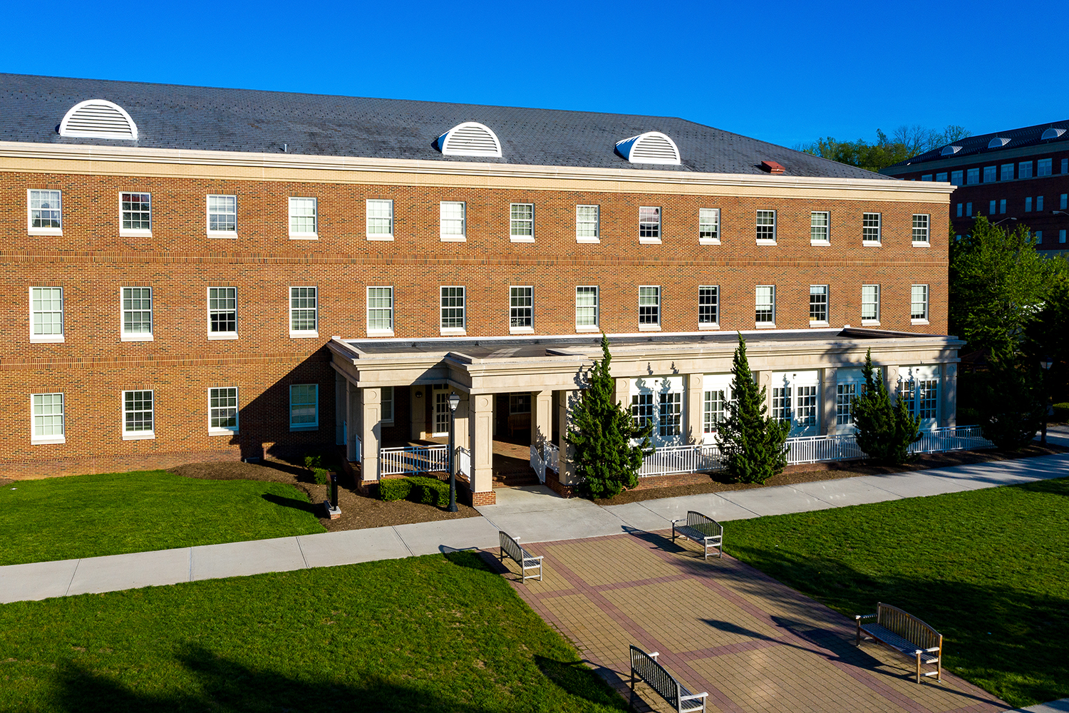 Waldron Hall on main campus in Radford, VA